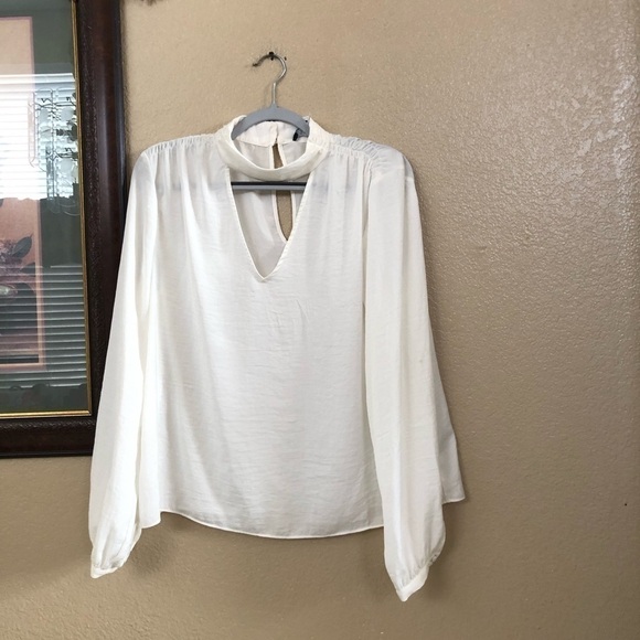 1.State Mock Neck Blouse Top Size Large - Picture 2 of 5